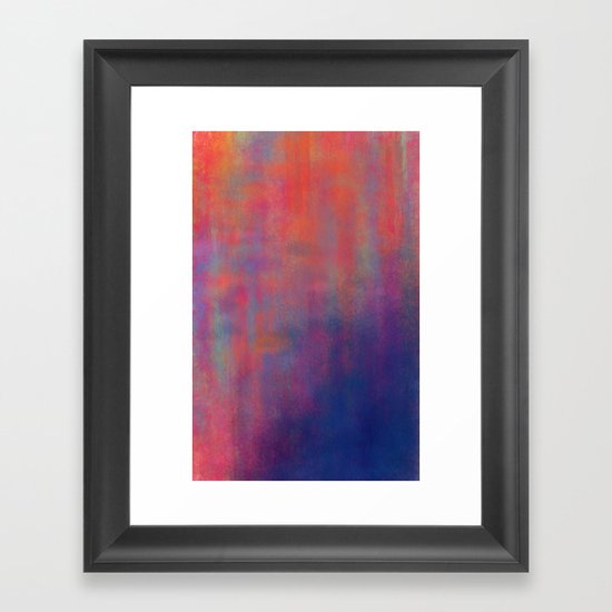sunset pond Framed Art Print