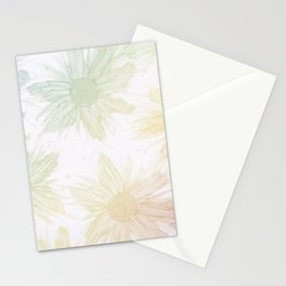 Rainbow Flowers - Alcohol Ink Art Stationery Cards