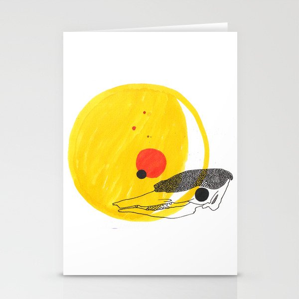 Desert Sun Skeleton Stationery Cards