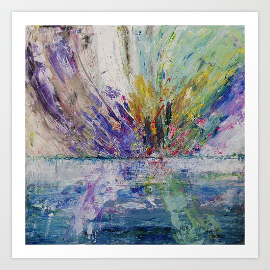 Live life to the fullest - abstract painting Art Print