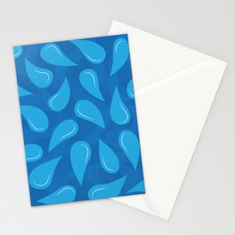 Water droplets Stationery Card