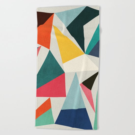Collection of pointy summit Beach Towel