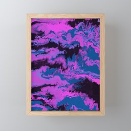 Stormy Pink Framed Mini Art Print