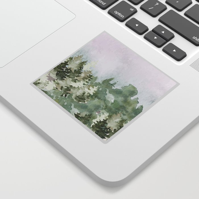 Watercolor Forest Sticker