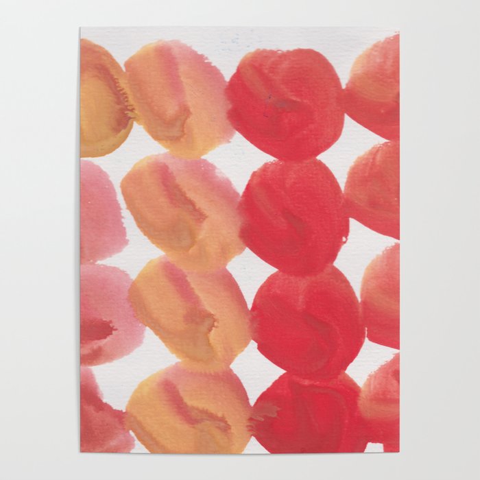 11  | 190408 Red Abstract Watercolour Poster