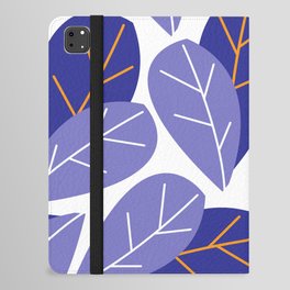 Purple Leaves iPad Folio Case