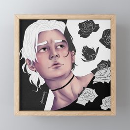 Black Roses Framed Mini Art Print