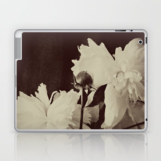 White Peony Laptop & iPad Skin