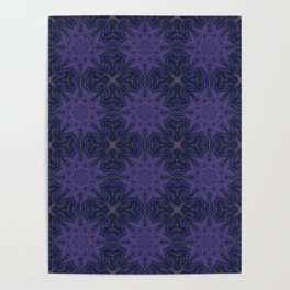 Occult dark magic forming a seamless pattern of mystic arts Poster