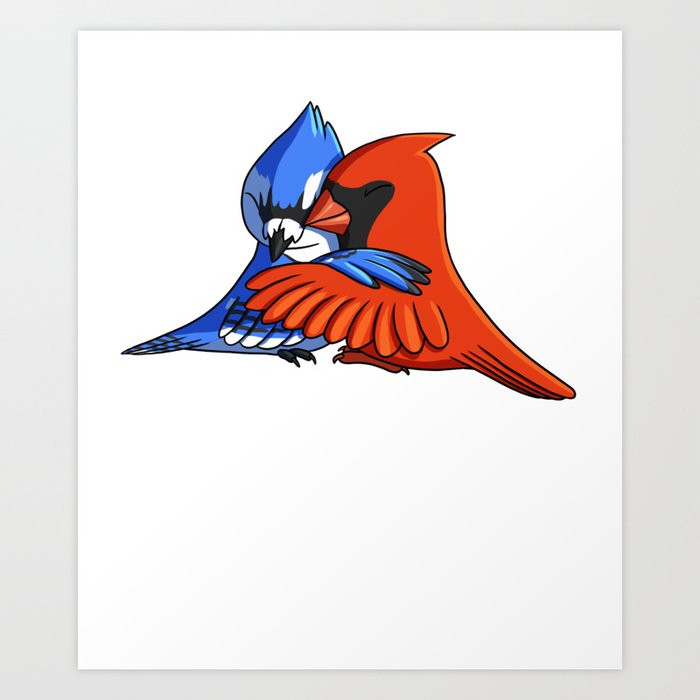 cardinal blue jay
