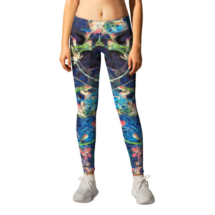 Floral Fantasy - the beauty of an unmowed lawn Leggings by Glenn ...