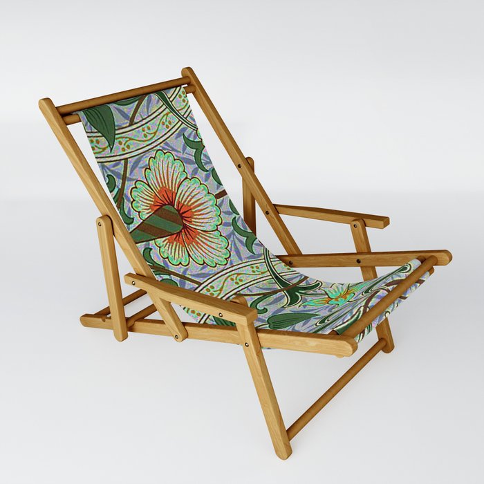 William Morris Daffodil Pattern Sling Chair