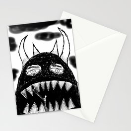 Even monsters need friends 3 Stationery Cards