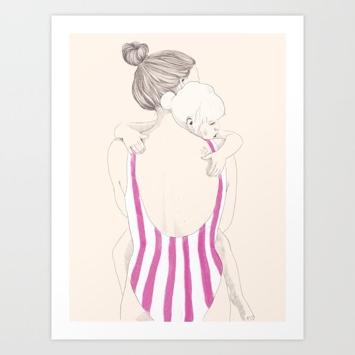 Daughter - Pink Art Print
