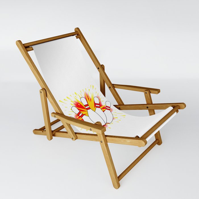 Ten Pin Comic Blast Sling Chair By Homestead