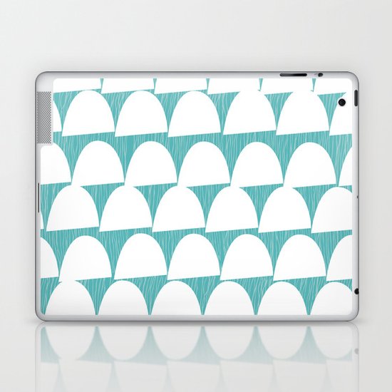 Shroom reverse aqua Laptop & iPad Skin