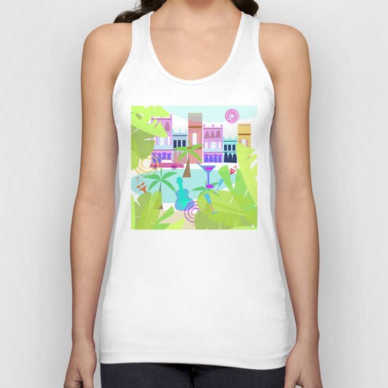 Cuban Holiday Unisex Tank Top