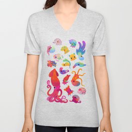 Cephalopod - pastel V Neck T Shirt