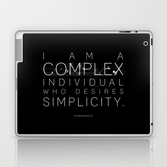 Complex simplicity Laptop & iPad Skin
