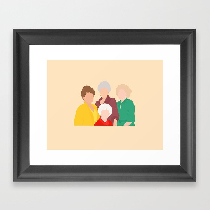 Thank you for being a friend Framed Art Print