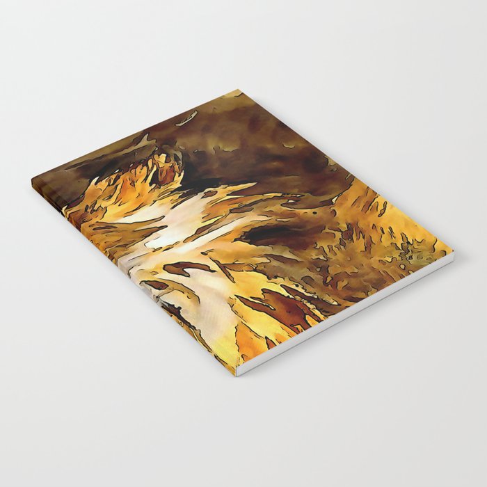 Portrait Of A Lion Acrylic Painting Notebook