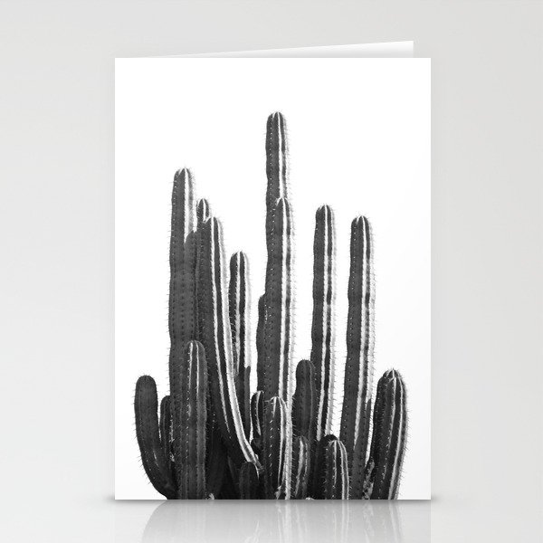 Black and White Cactus Stationery Cards