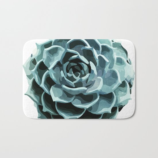 Succulent Echeveria II Bath Mat