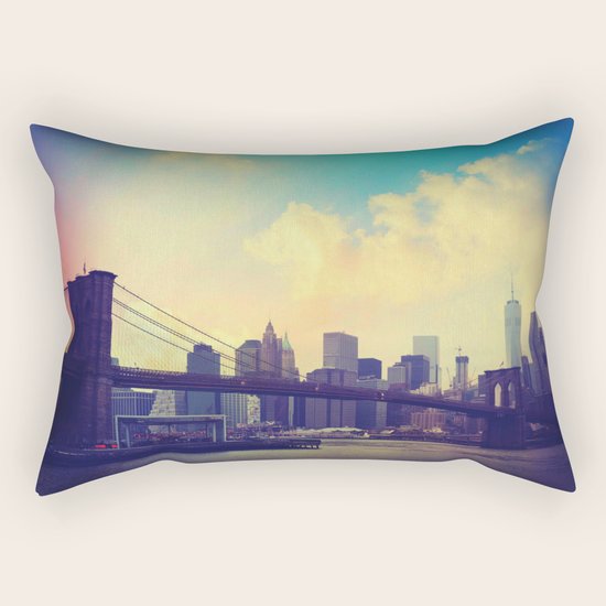 Brooklyn Bridge Rectangular Pillow