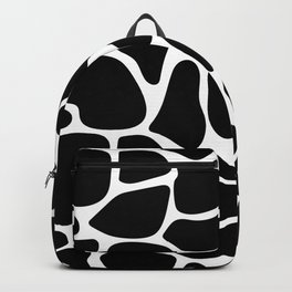 Graphic Black And White Animal Print Backpack