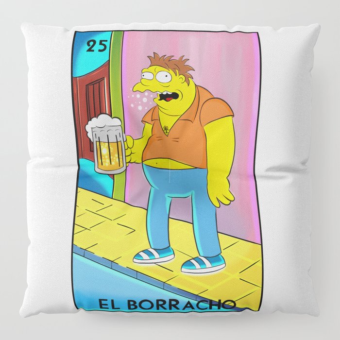 el borracho loteria floor pillow by selene of art society6