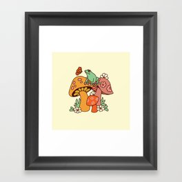 Mushroom Frog Framed Art Print