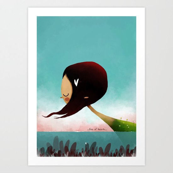 Sea Of Hearts Art Print
