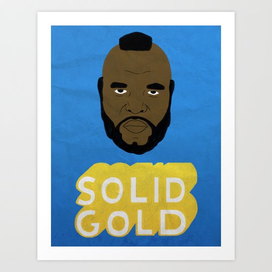 Solid Gold Art Print
