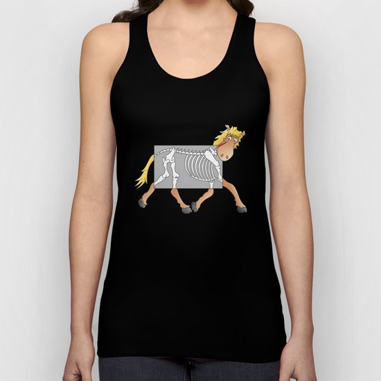 Horse Xray Cartoon Unisex Tank Top