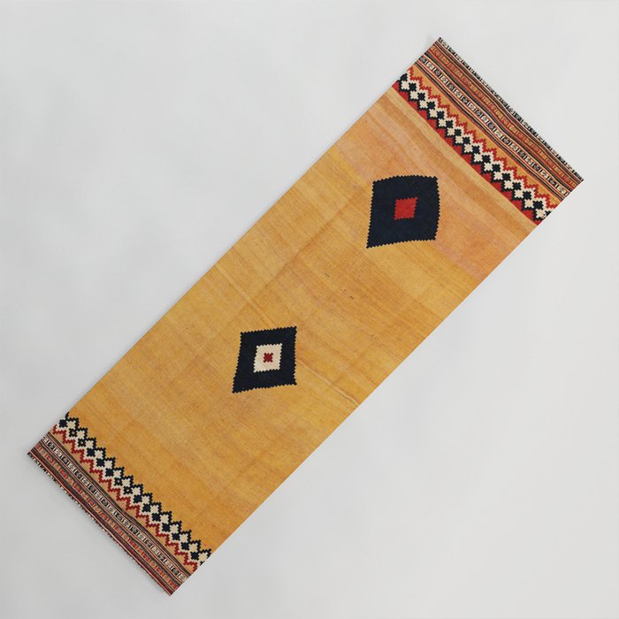 Qashqa i Fars Southwest Persian Kilim Print Yoga Mat by Vicky