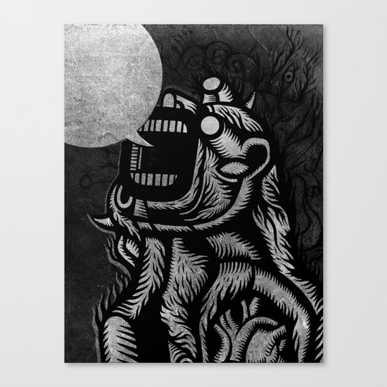 WHITEOUT - Blanc dehors! Canvas Print