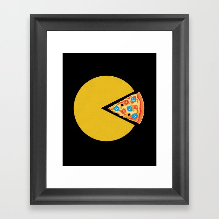 Pizza-Man Framed Art Print