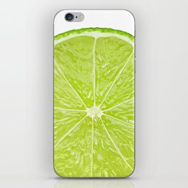 Slice of lime iPhone Skin