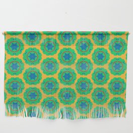 Retro texture - geometrical pattern  -  interior design209 - multicolor Wall Hanging