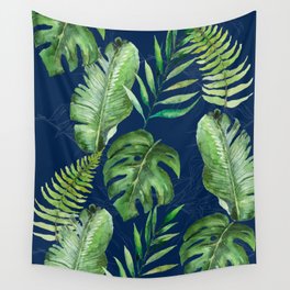 Tropical Leaves Banana Palm Tree Wall Tapestry