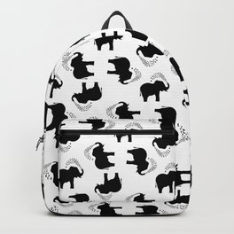 Elephant and butterfly spray Backpack | Butterfly, Illustration, Butterflies, Digital, Sihouette, Animal, Black And White, Elephant, Abstract, Graphicdesign 