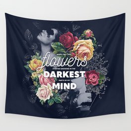 Flowers In My Mind Wall Tapestry