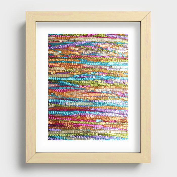Rainbow Mosaic Recessed Framed Print