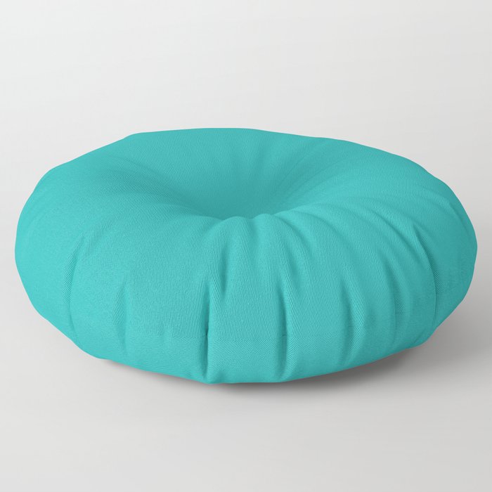 Tropical Tree Teal Floor Pillow