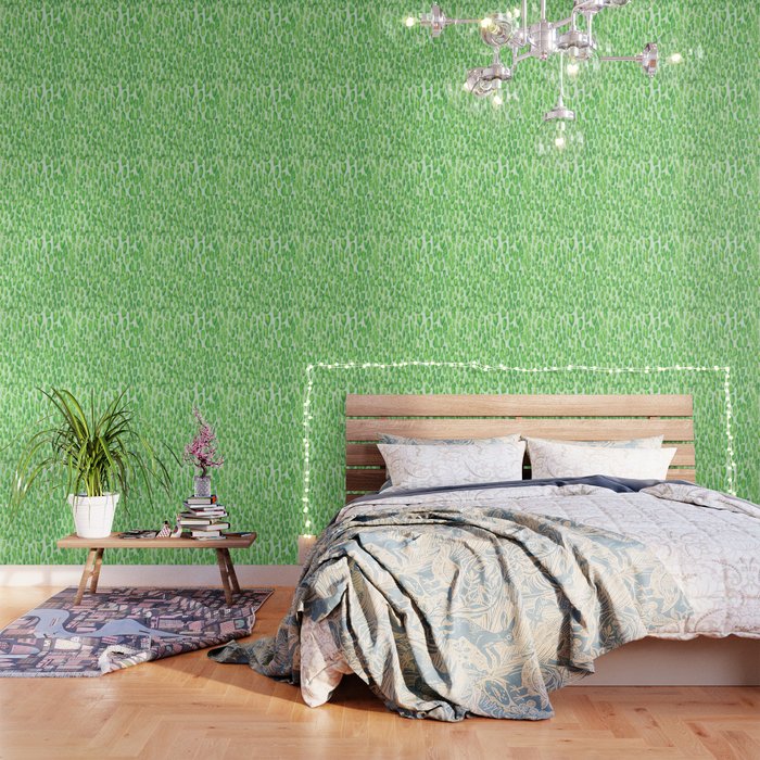 Green Cheetah Print Wallpaper By Snsdesigns Society6
