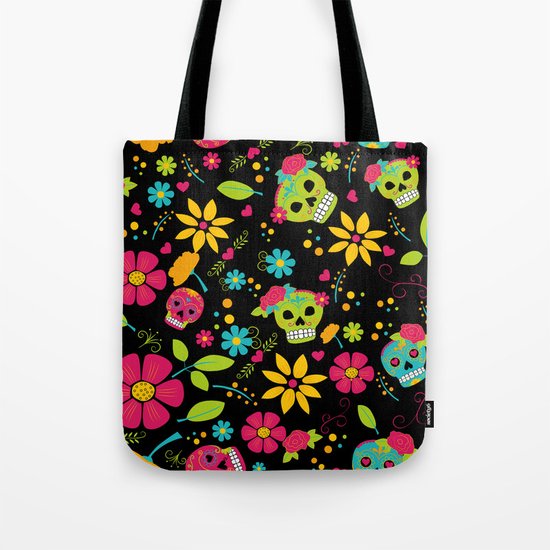 Dia De Los Muertos (black) Tote Bag