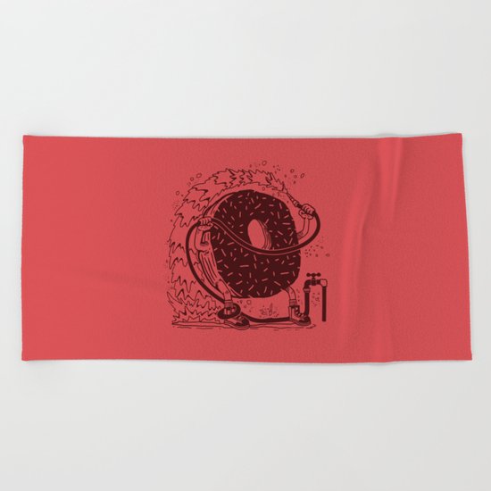Donut Waste Water Beach Towel
