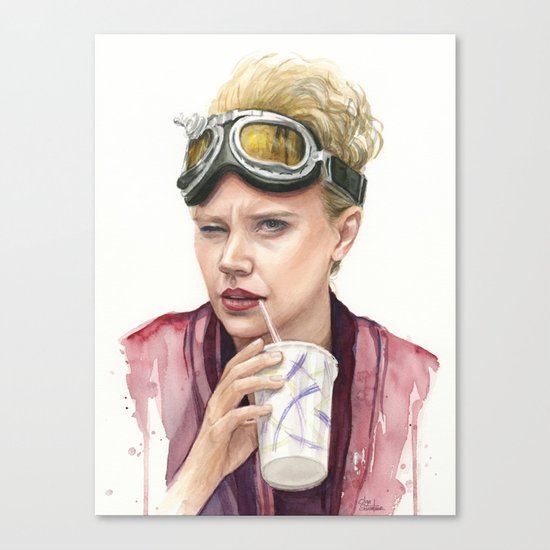 Jillian Holtzmann Portrait | Ghostbusters Art Painting Canvas Print
