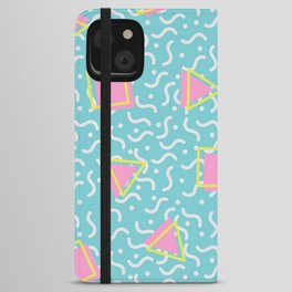 TOTALLY RAD 80s / 90S RETRO CALIFORNIA PATTERN iPhone Wallet Case