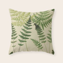 botanical print throw pillows
